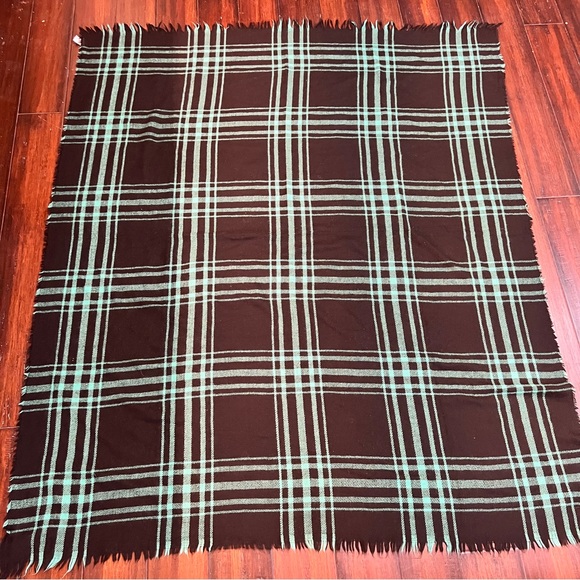 Oversized Classic Plaid Cozy Blanket Scarf Wrap Fringe Trim - Picture 2 of 10